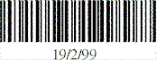 Příklad kódu Codabar